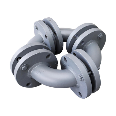 PTFE Lined carbon steel  Flanged tee Customed pipe fittings