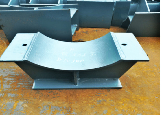 3350N F Shaped Dust Embedding Pipe Saddle Support Dn4000mm
