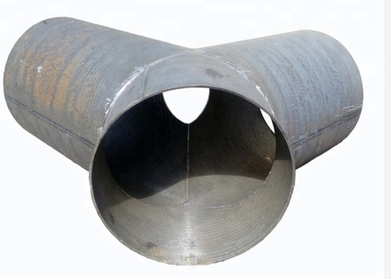 ISO L300mm Wear Black Steel Alloy Pipe Fittings 18mm Thickness