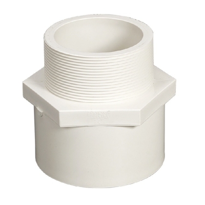 White Blue Color Male Adapter Threaded Pvc Coupling Dn50