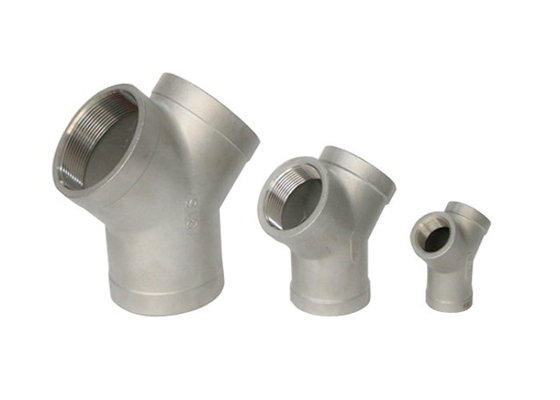 1/2" 3000lb Forged Steel Fittings Stainless Seamless A105 Y Type Tee